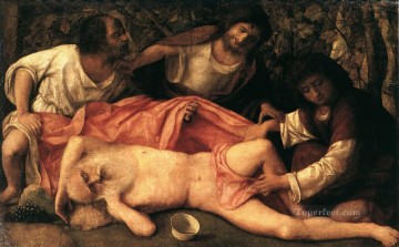 Giovanni Bellini Painting - Drunkenness of Noah Renaissance Giovanni Bellini